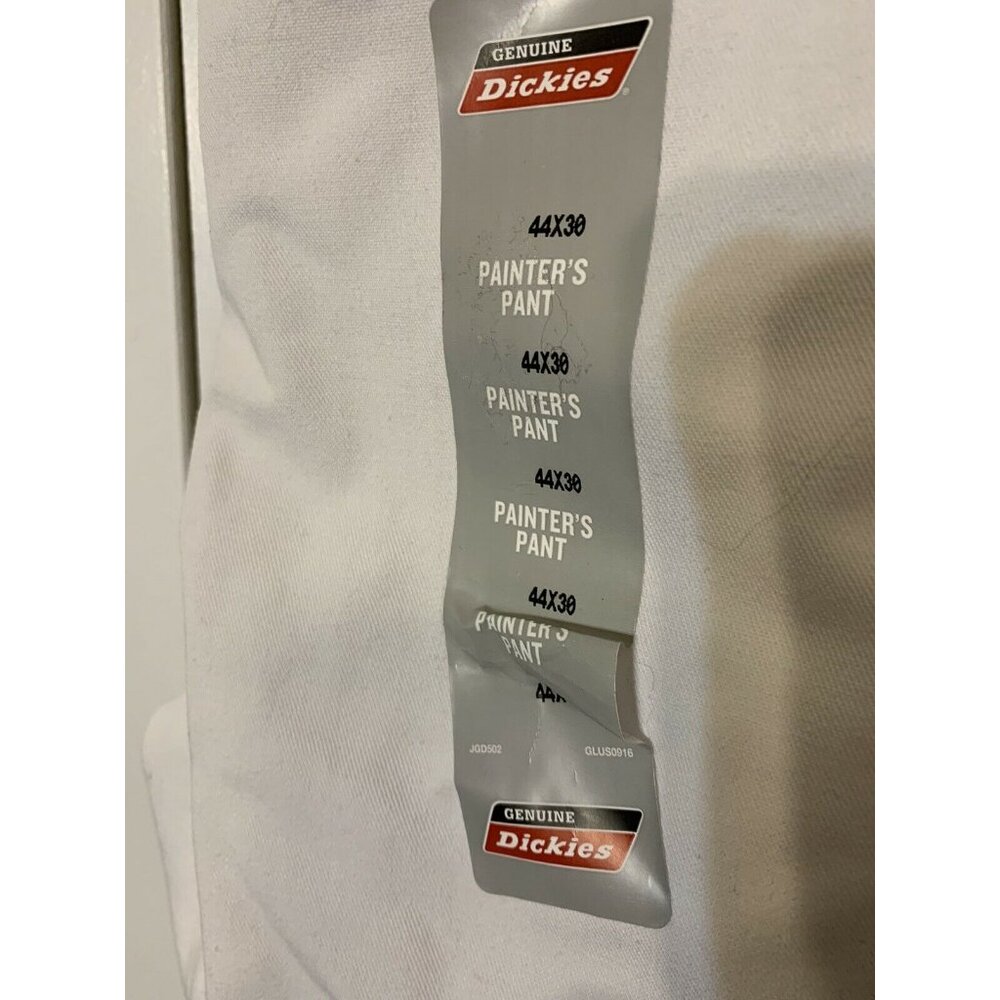 New Dickies Carpenter Painters Pant Jeans White Men 44 X 30 Relaxed Fit Straight - Picture 3 of 6
